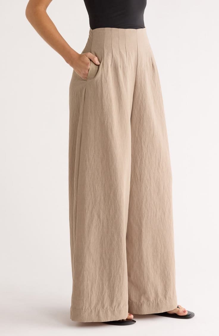 Draped Dhoti Pants - Beige alternate view