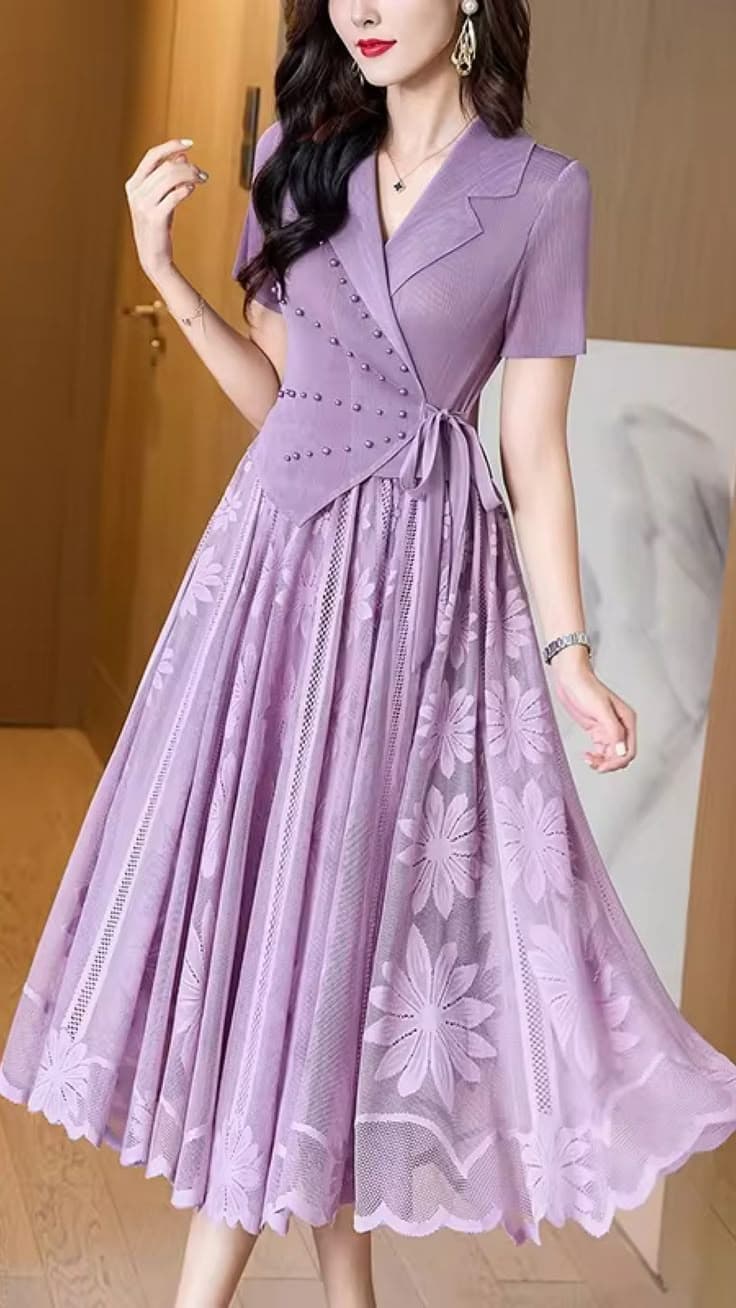 Flowy Maxi Dress - Beige alternate view