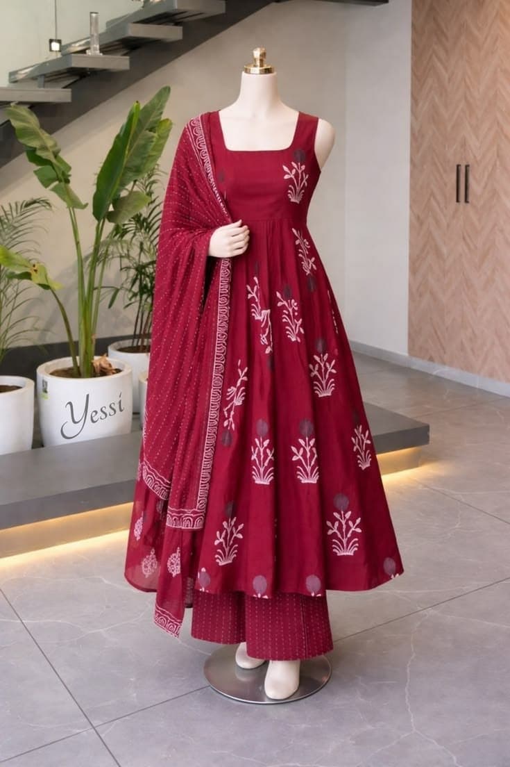 Diwali Silk Suit Set - Mustard Gold alternate view