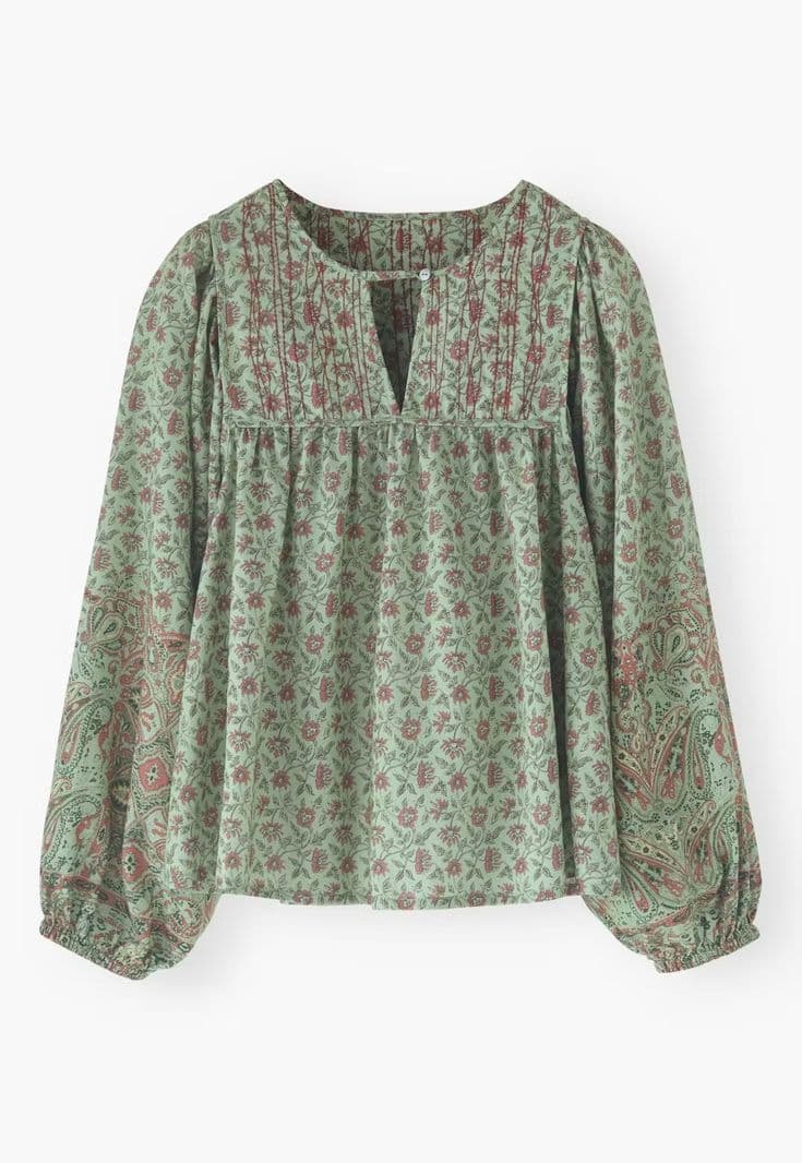 Peplum Top - Teal Green alternate view
